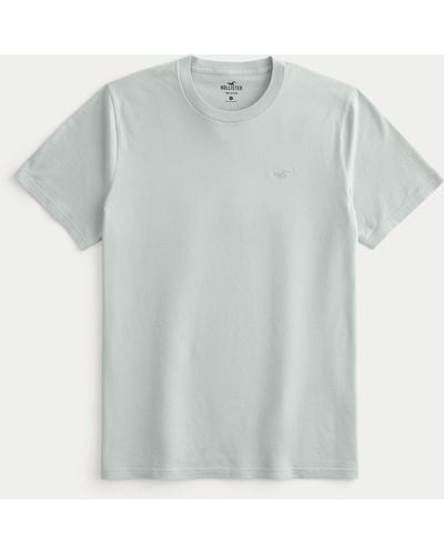 Hollister T-Shirt mit Rundhalsausschnitt und Symbol - Grau