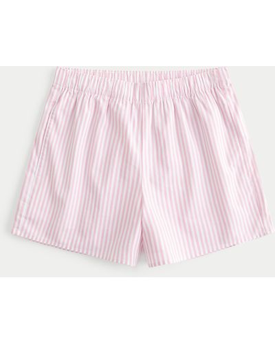 Hollister Poplin Boxer Shorts - Pink
