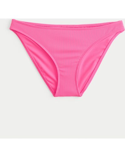 Hollister Ribbed Bikini Bottom - Pink