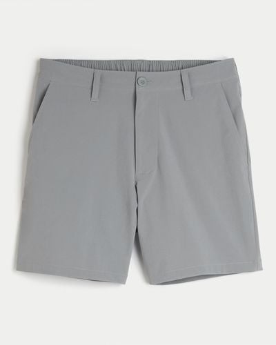 Hollister Flex-Waist-Hybrid-Shorts, 18 cm - Grau