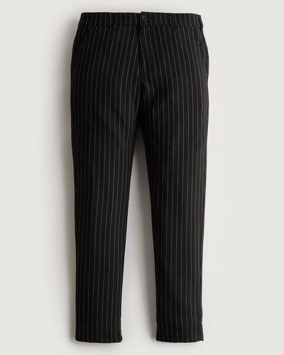 Hollister Skinny Pinstripe Trousers - Black