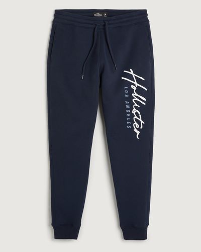 Schwarze Hollister Jogginghose für Herren