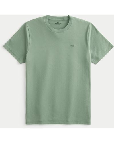 Hollister T-Shirt mit Rundhalsausschnitt und Symbol - Grün
