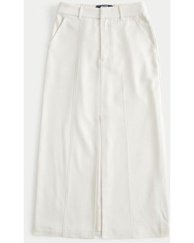 Hollister Tailored Maxi Skirt - White