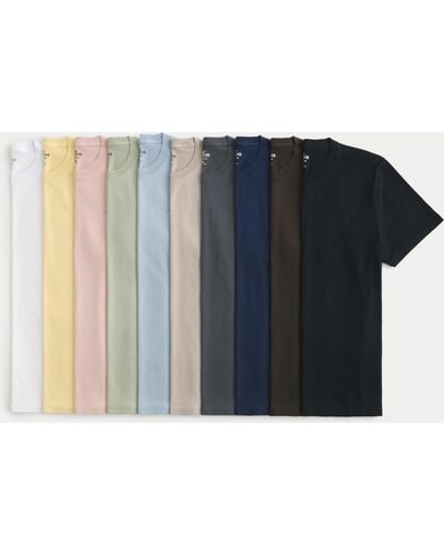 Hollister Icon Crew T-shirt 10-pack - Multicolour