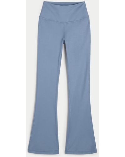 Hollister Gilly Hicks Active Recharge High Rise Leggings mit Mini-Flare - Blau