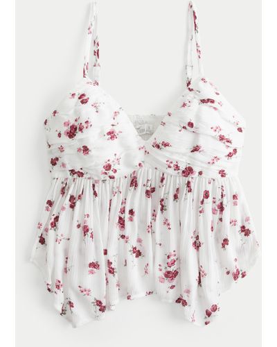 Hollister Easy Babydoll Top - Natural