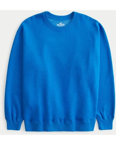 Hollister Oversized Wohlfühl-Sweatshirt mit Rundhalsausschnitt - Blau