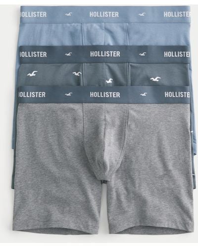 Hollister Länger geschnittene Retropants im 3er-Pack - Blau