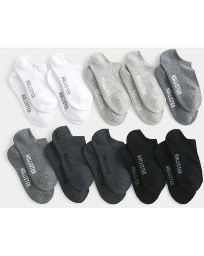 Hollister Logo Ankle Socks 10-pack - Grey