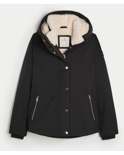 Hollister Cozy-lined All-weather Jacket - Black