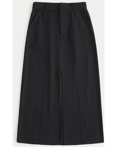 Hollister Tailored Maxi Skirt - Black