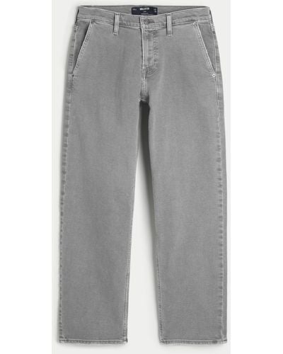 Hollister Lässige Jeans in Grau