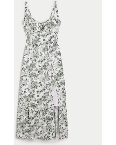 Hollister Hollister Sofia Side-smocked Maxi Dress - White