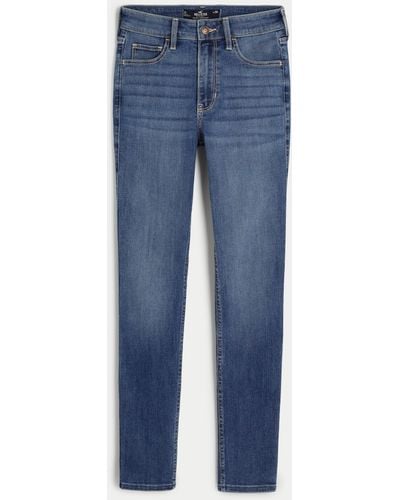 Hollister Weiche High Rise Super Skinny Jeans mit Stretch - Blau