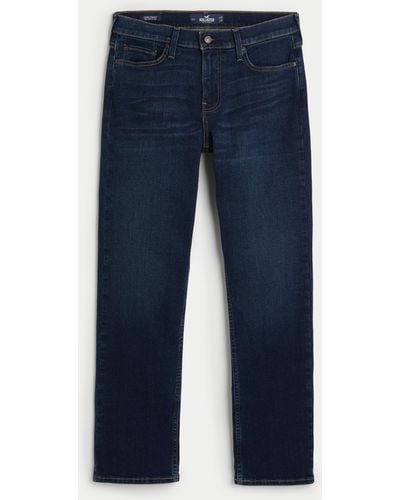 Hollister Dark Wash Straight Jeans - Blue