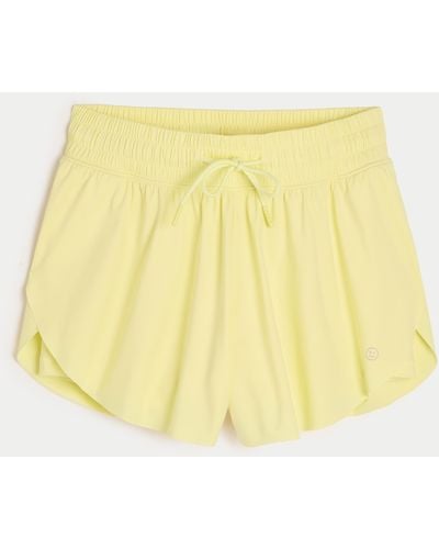 Hollister Gilly Hicks Active Flutter Shorts - Yellow