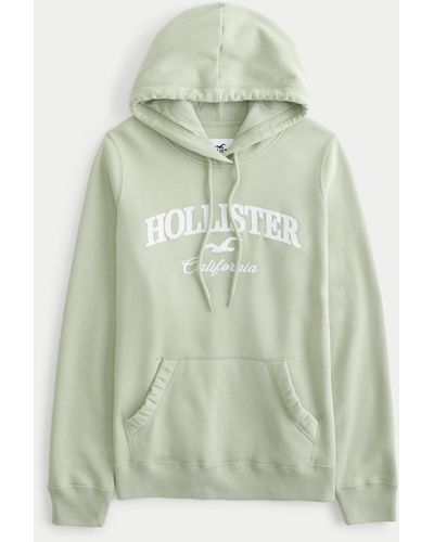 Hollister Logo Graphic Hoodie - Green
