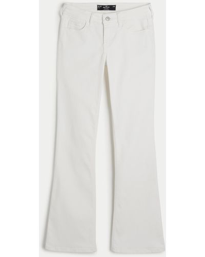 Hollister Low-rise White Boot Jeans