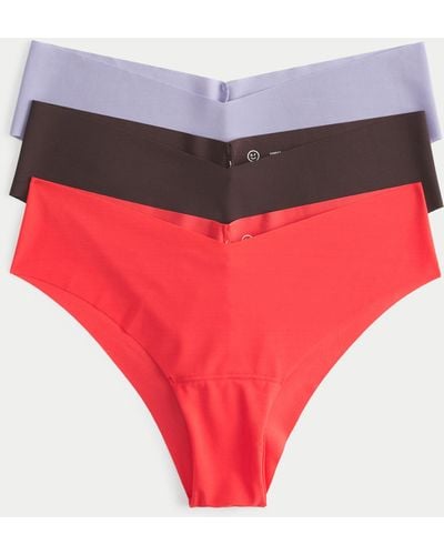 Hollister Gilly Hicks No-show Cheeky Underwear 3-pack - Red