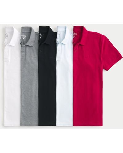 Hollister Icon Polo 5-pack - Black