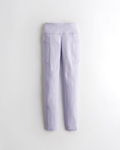 Hollister Gilly Hicks Go Recharge High Rise 7/8 Leggings - Purple