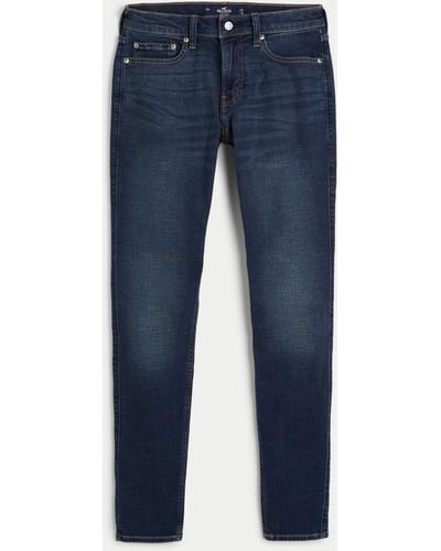 Hollister Dark Wash Super Skinny Jeans - Blue