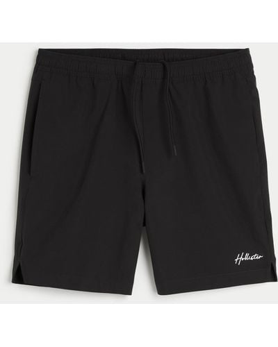Hollister Hybrid Active Shorts 7" - Black