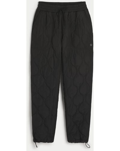 Hollister Gilly Hicks Active Quilted Puffer Trousers - Black