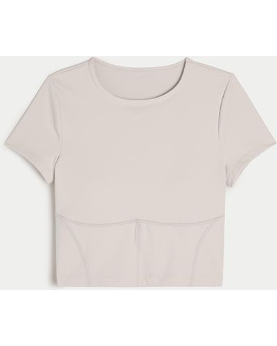 Hollister Gilly Hicks Active Boost Sport Tee - Natural