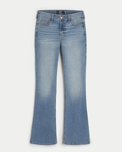 Hollister Mid-rise Light Wash Boot Jeans - Blue