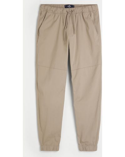 Hollister Cooling Joggers - Natural