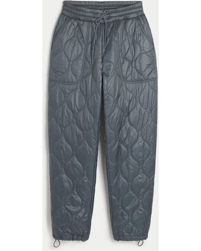 Hollister Gilly Hicks Active Quilted Puffer Trousers - Blue