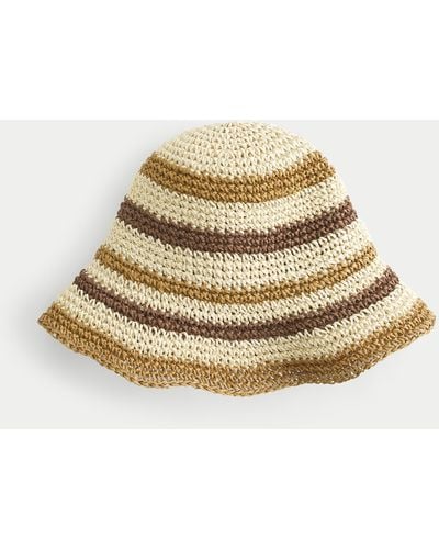 Hollister Crochet-style Bucket Hat - Natural