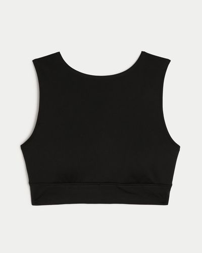 Hollister Gilly Hicks Active Strappy Back High-neck Top - Black