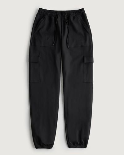Hollister Gilly Hicks Active Recharge High-rise Cargo Joggers - Black
