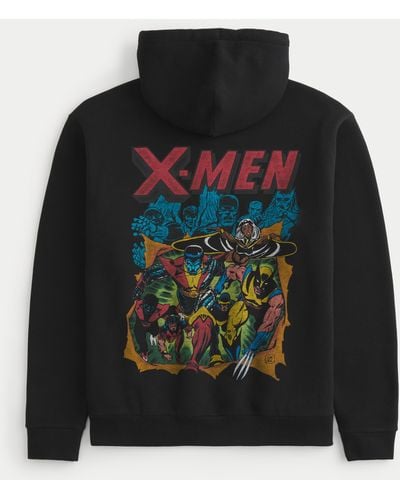 Hollister Relaxed X-men Graphic Hoodie - Black
