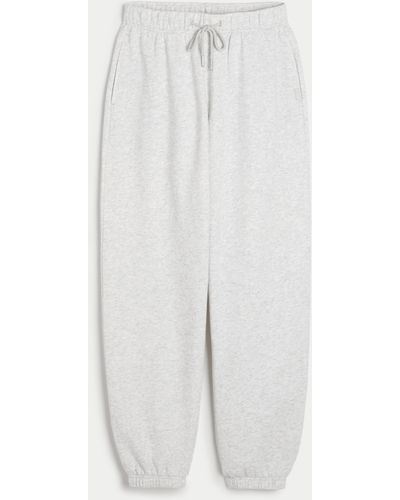 Hollister Gilly Hicks Fleece Joggers - White