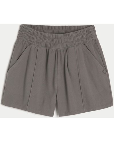 Hollister Gilly Hicks Active Cotton Blend Shorts - Grey