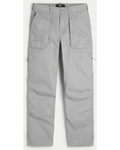Hollister Straight Flight Trousers - Grey