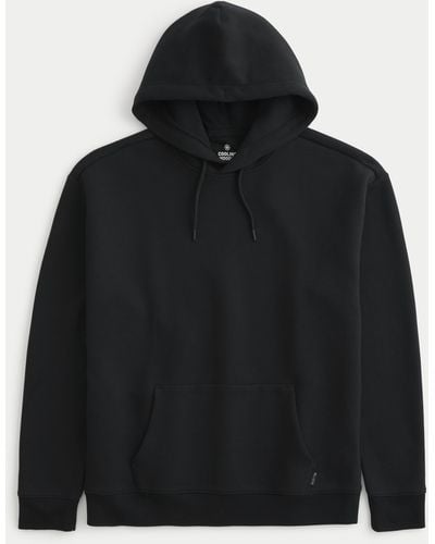 Hollister Relaxed Cooling Hoodie - Black