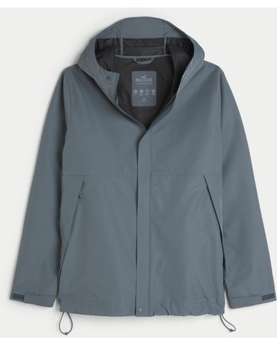Hollister Hooded All-weather Jacket - Blue