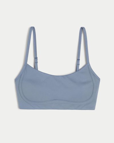 Hollister Gilly Hicks Active Recharge Plunge Sports Bra - Blue