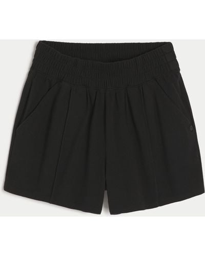 Hollister Gilly Hicks Active Cotton Blend Shorts - Black