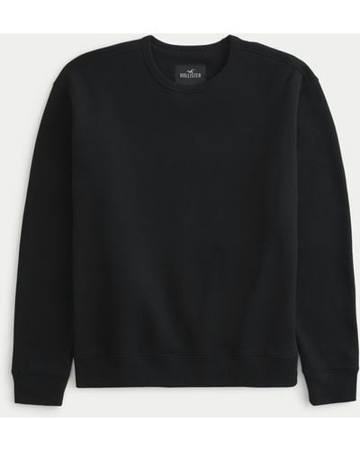 Hollister Icon Crew Sweatshirt - Black