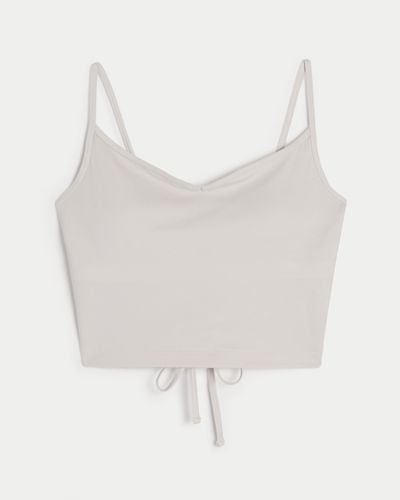 Hollister Gilly Hicks Active Energize Lace-up Tank - White