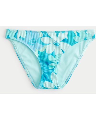 Hollister Ribbed Bikini Bottom - Blue
