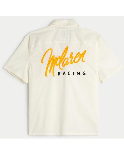 Hollister Boxy Mclaren Graphic Workwear Shirt - Natural