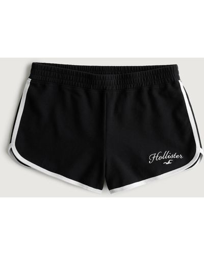 Hollister High-rise Knit Logo Shorts - Black