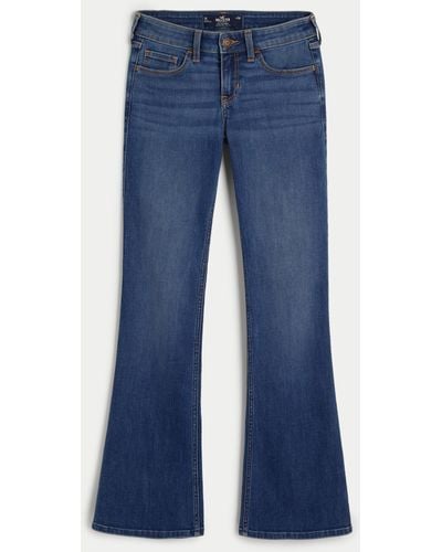 Hollister Low-rise Dark Wash Boot Jeans - Blue